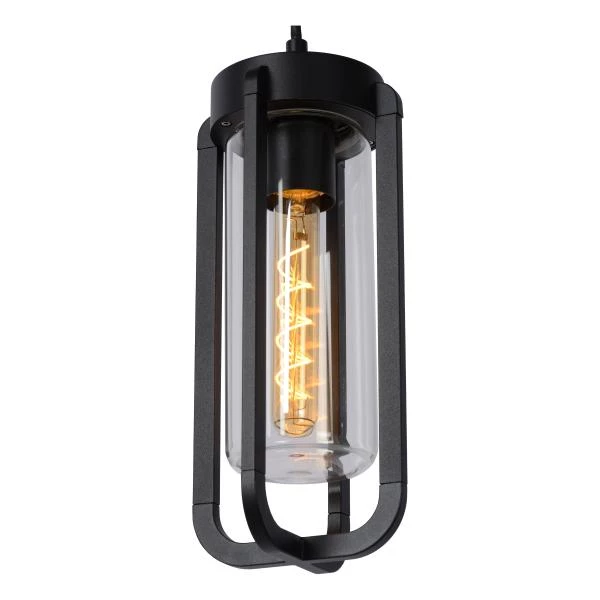 Lucide GARLAND - Pendant light Outdoor - Ø 15,1 cm - 1xE27 - IP44 - Black - detail 1